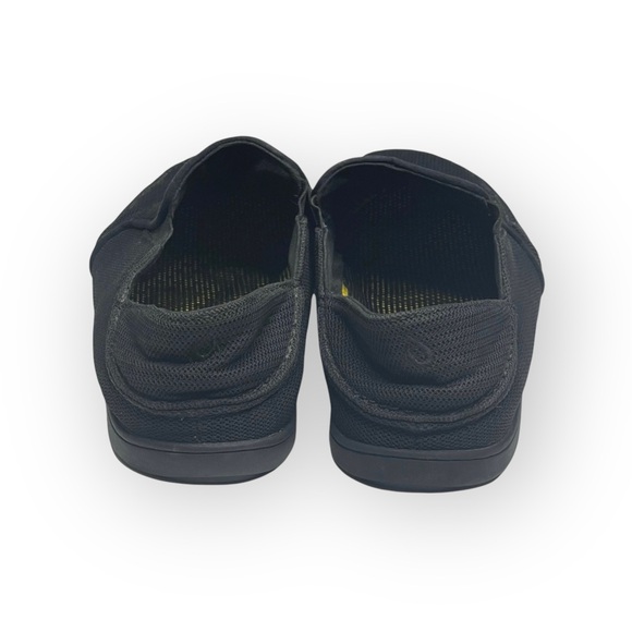 Rare: OluKai ʊ Nohea Mesh Drop In Heel Boat Shoes Sneakers ʊ  All Black ʊ 9 - Picture 4 of 16